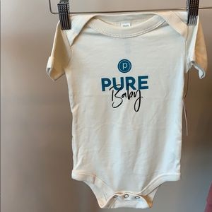 teal baby onesie